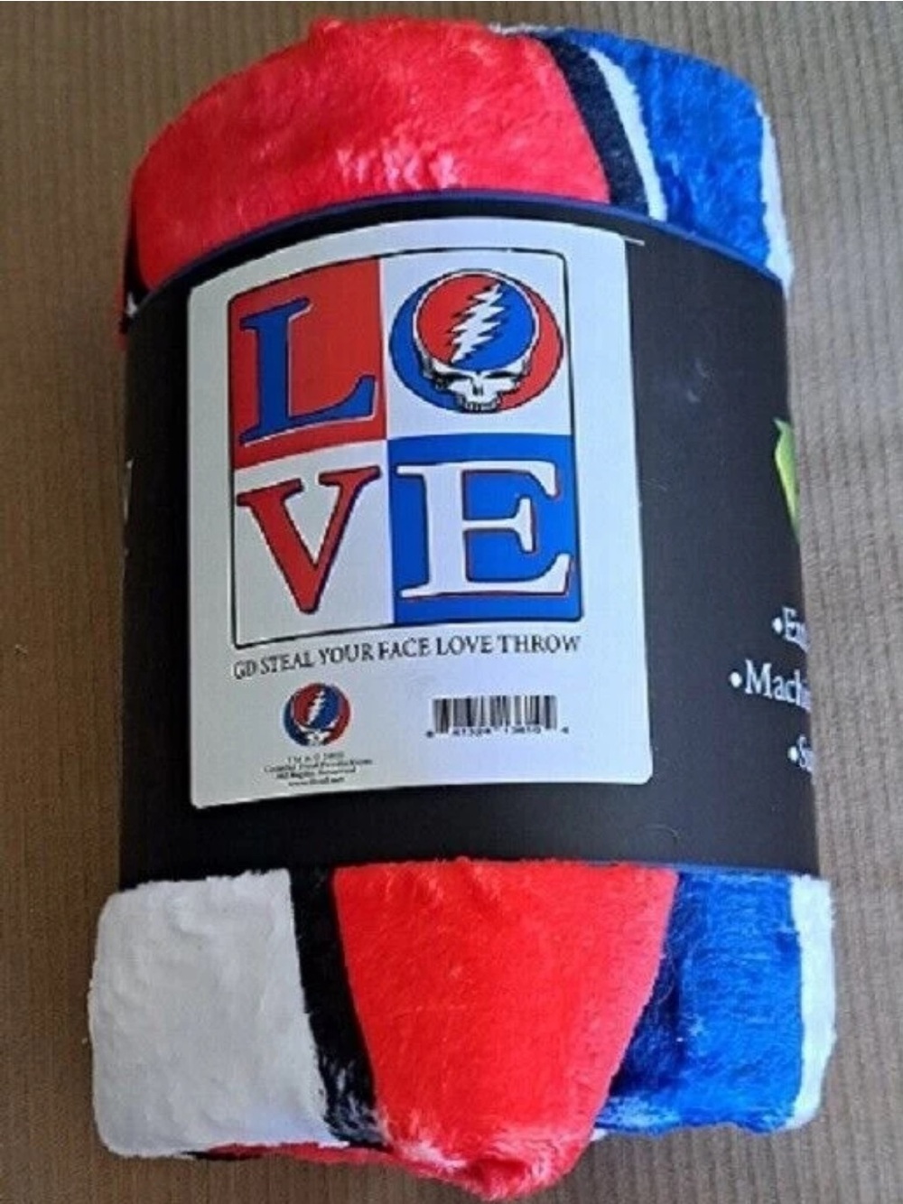 Grateful Dead Love SYF Blanket ~ Officially Licensed ~ 50" x 60" ~ Brand New!